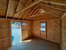 10x12 Cape Cod Board and Batten Siding Shed Interior