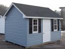 10x14 Cape Cod Storage Shed with Blue Vinyl Siding At Pine Creek Structures of Spring Glen (Hegins), PA